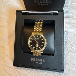 Versace watch - black and gold